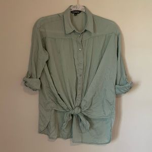 Express tie up light summer shirt